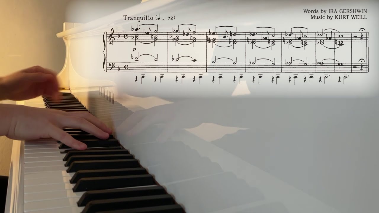 ‘My Ship’ from Lady in the Dark | Kurt Weill [Piano Backing Track]