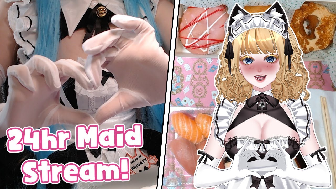 One Year Anniversary 24hr Stream with First IRL MAID Cosplay! [Part 1]