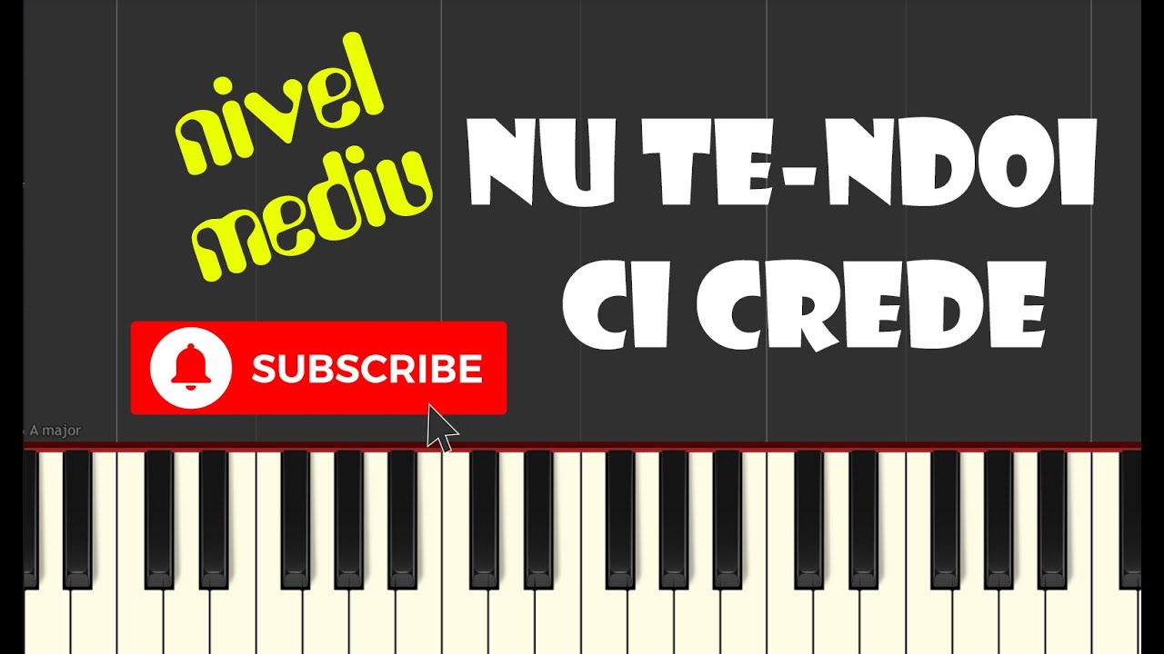 🎹 Nu te-ndoi, ci crede | Traian Dorz (tutorial pian armonie + melodie - nivel mediu)