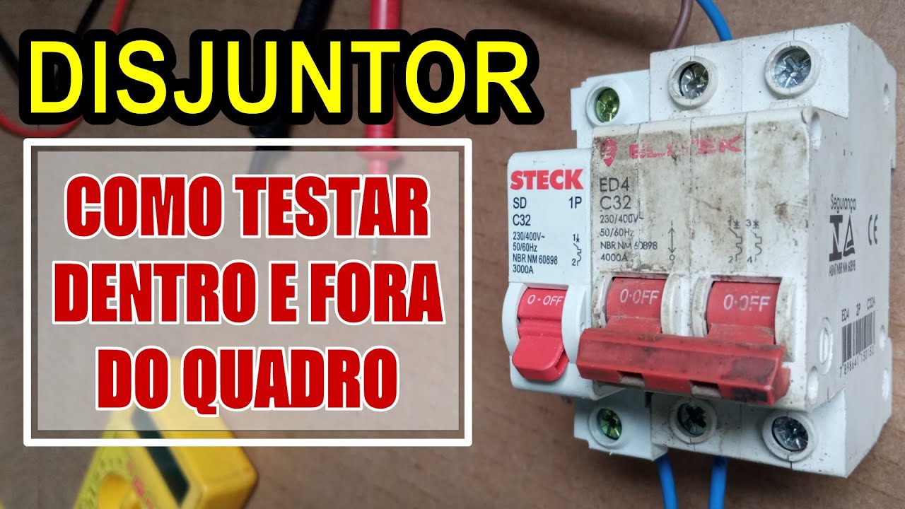 COMO TESTAR DISJUNTOR energizado no Quadro de alimentação e fora do Painel usando Multímetro Digital