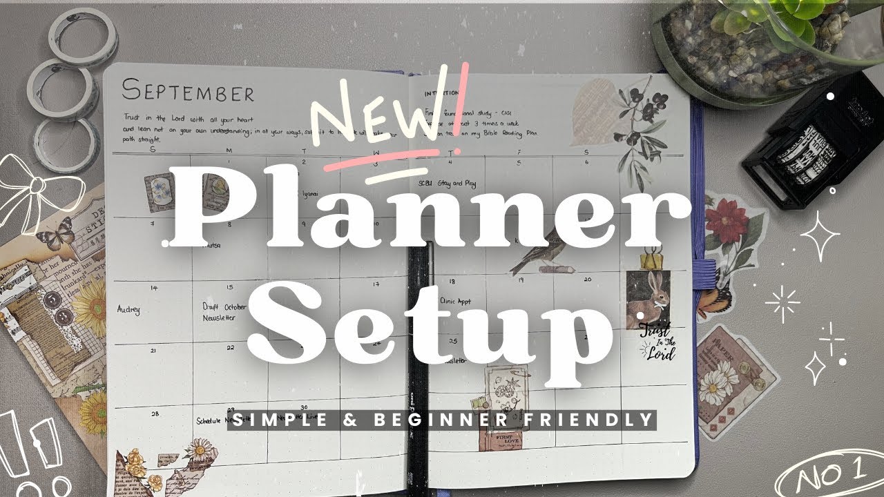 Setting up a simple beginner planner | A basic layout