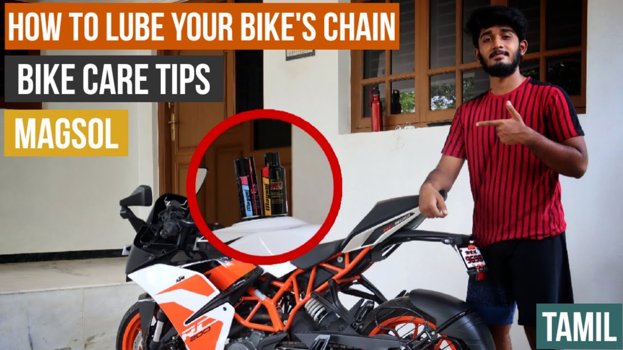 How to Lube Your Bike's Chain Perfectly! || #bikecarewithTGS | TAMIL | The Gear Shifters