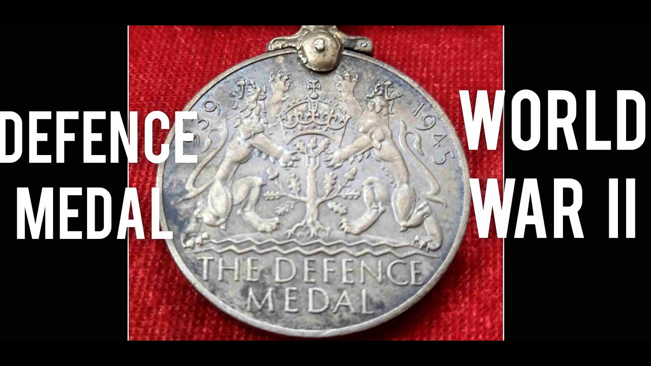 World War II Medal | World War 2 Medal | Defence Medal | 1939 | 1945 | Second World War | WWII | WW2