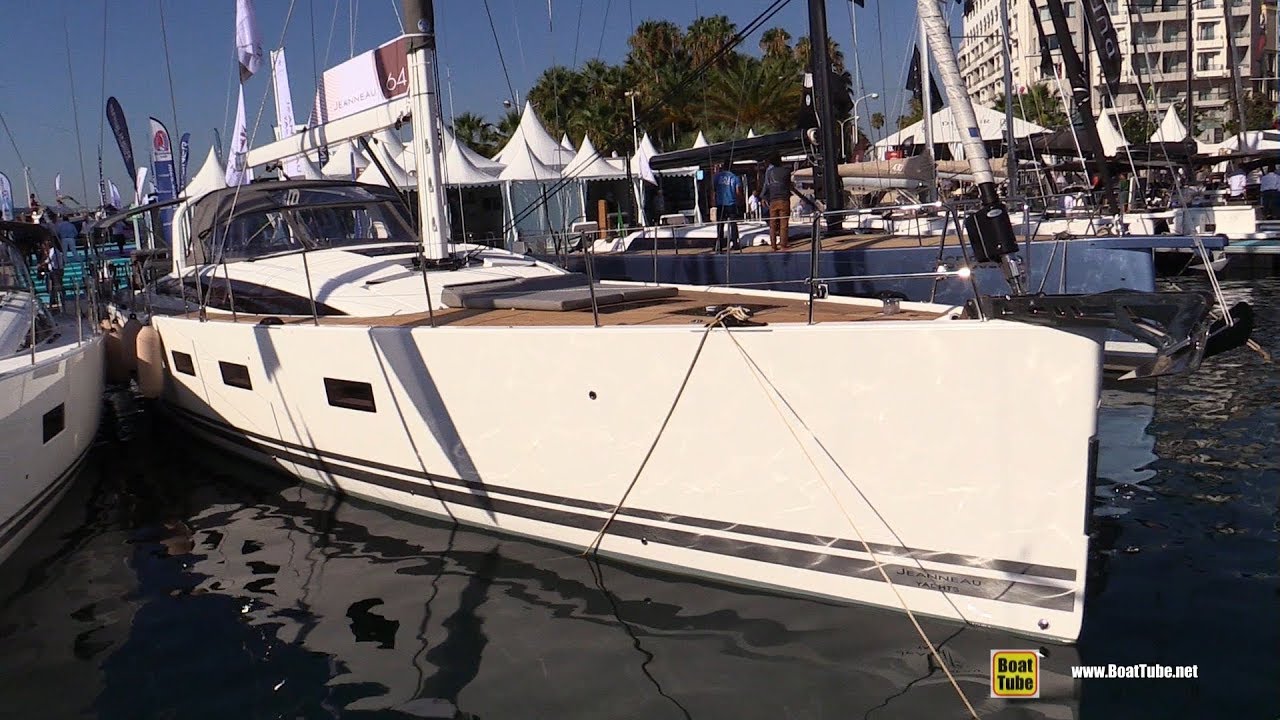 2019 Jeanneau 64 Sailing Yacht - Deck and Interior Walkaround - 2018 Cannes Yachting Festival