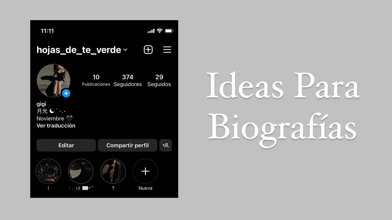 8 ideas para biografías ☾ ﾟ⋆.⋅ CONVIERTE TU INSTAGRAM AESTHETIC