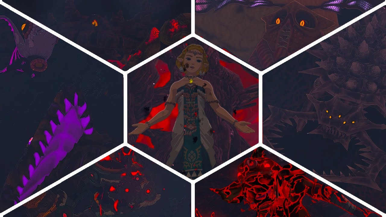 The Legend Of Zelda TOTK: All Bosses Before Final Boss, No Sages, OP Weapons (60fps)