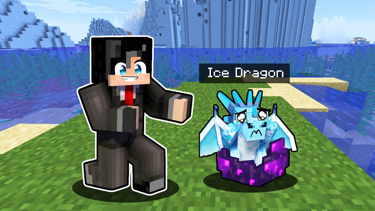ADOPTING an ICE DRAGON in Minecraft! (Tagalog)