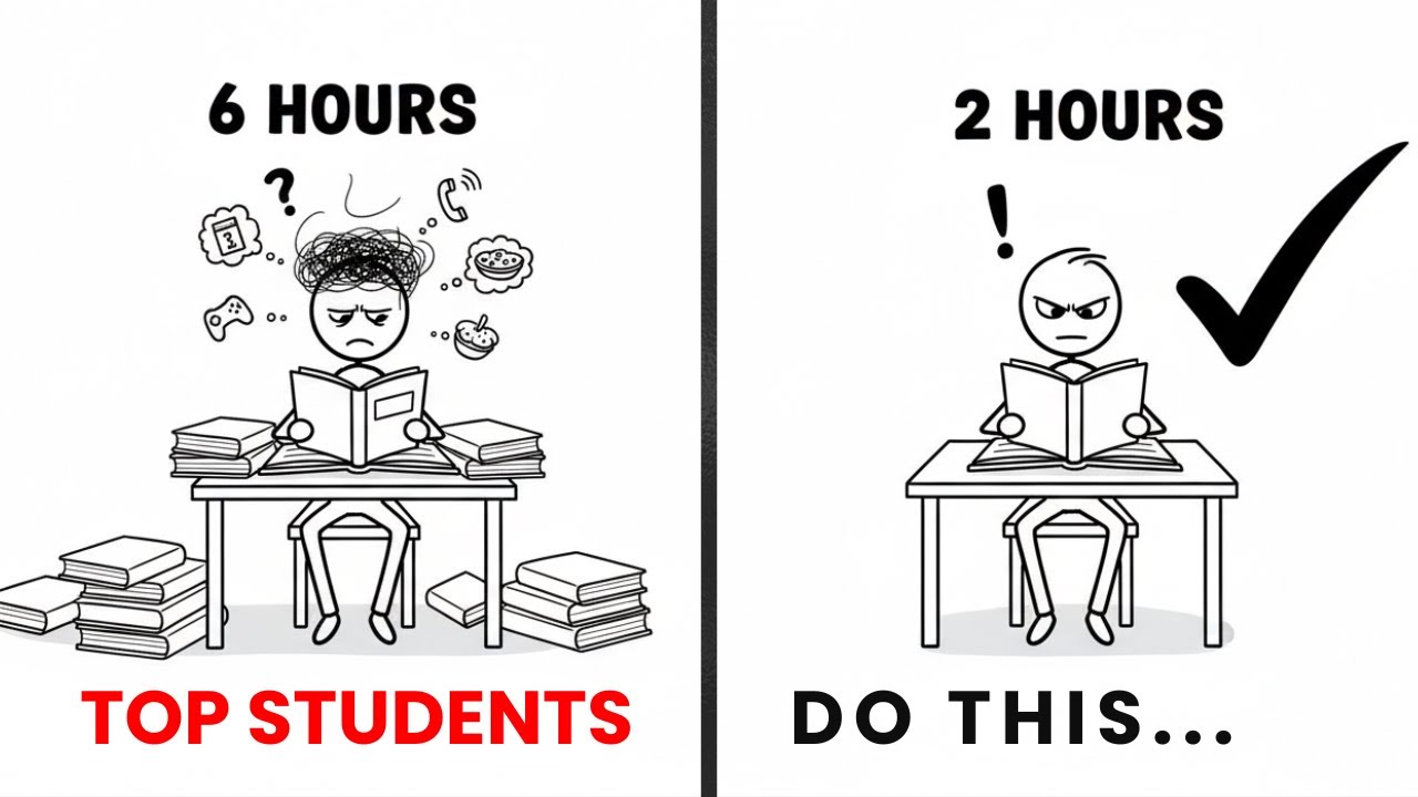 How to Study ONLY 2 Hours a Day and Still Beat Top Students (Brain Science)