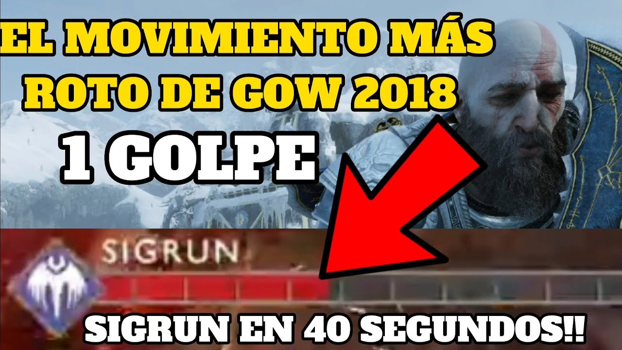 EL MOVIMIENTO M&Aacute;S ROTO DE GOD OF WAR 2018!!! VENCE A SIGRUN EN MENOS DE 40 SEGUNDOS!! 😎