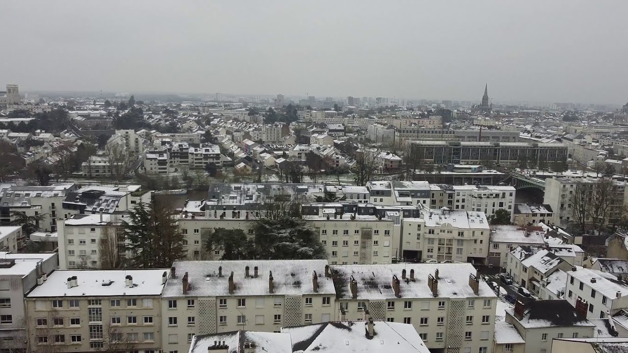 Drone [Dji Mini 2] Nantes St Félix sous la neige