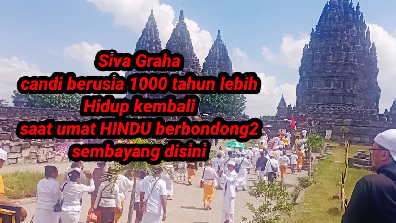 Luar biasa viral‼️Candi Prambanan terasa Hidup kembali,Haru iringi mantra dan Genta..part2