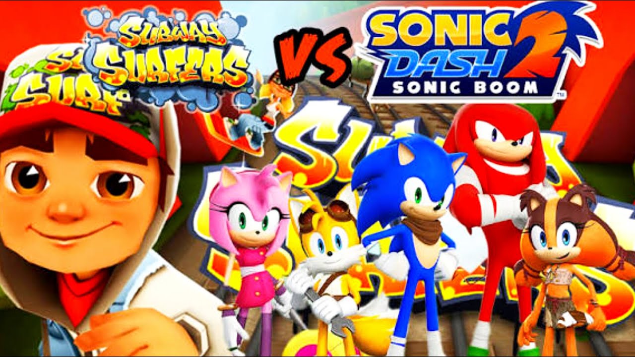 Sonic dash 2 Sonic boom vs subway surfer Android gameplay HD