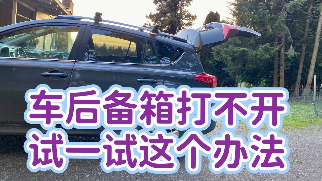 丰田 Toyota RAV4 后备箱打不开，试一试这个按钮 - Toyota RAV 4 Trunk Does Not Open