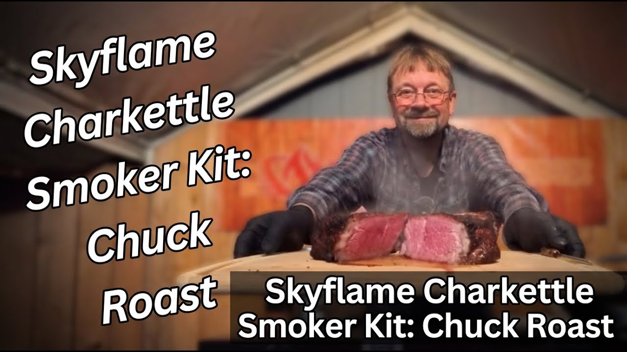Набор для копчения Skyflame Charkettle Smoker Kit - Тест копчения на говяжьей лопатке Weber Kettl...