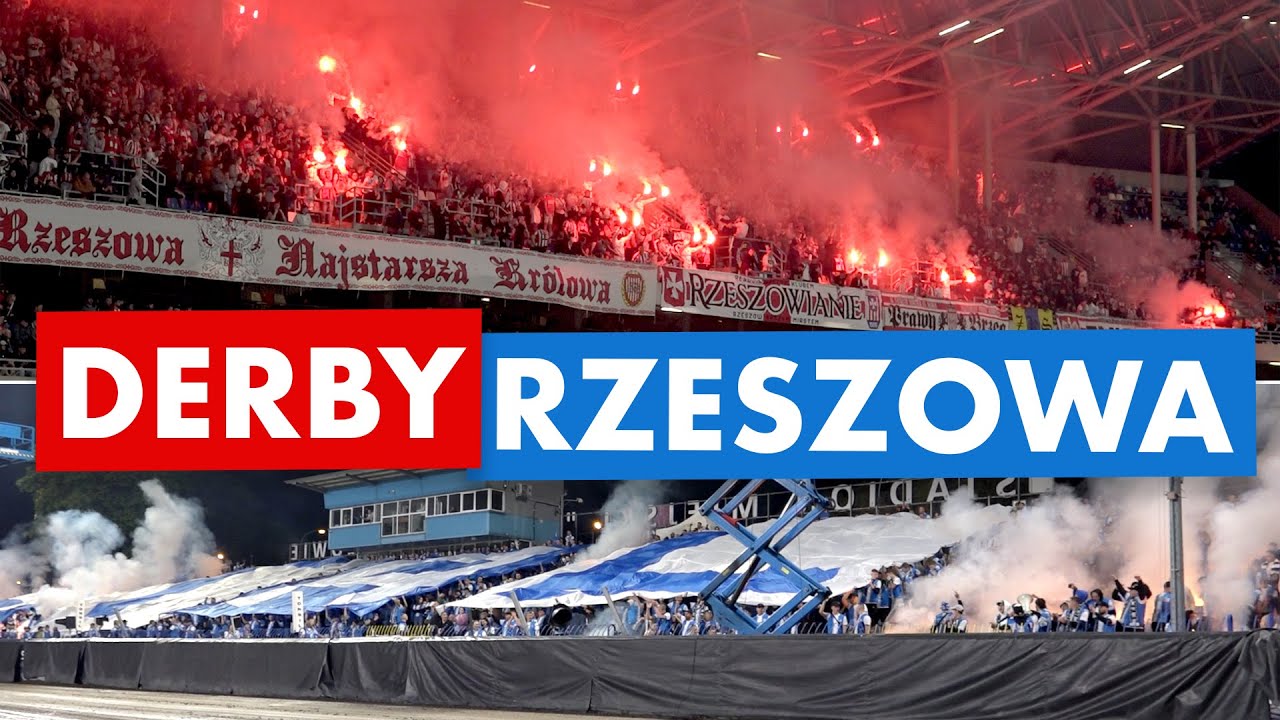 Derby Rzeszowa 2024: Resovia vs. Stal Rzeszów [KIBICE, OPRAWA, DOPING]