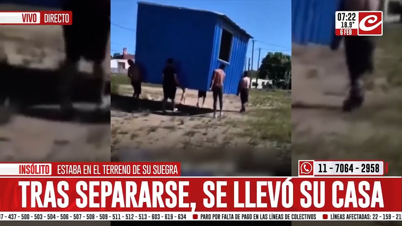 Se separó de su mujer... ¡y llamó a los amigos para que le ayuden a llevarse la casa!