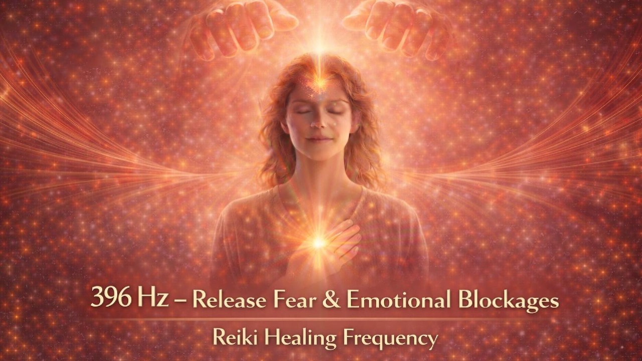 396 Hz – Release Fear & Emotional Blockages | Reiki Healing Frequency | with Bell Every 3 Minutes