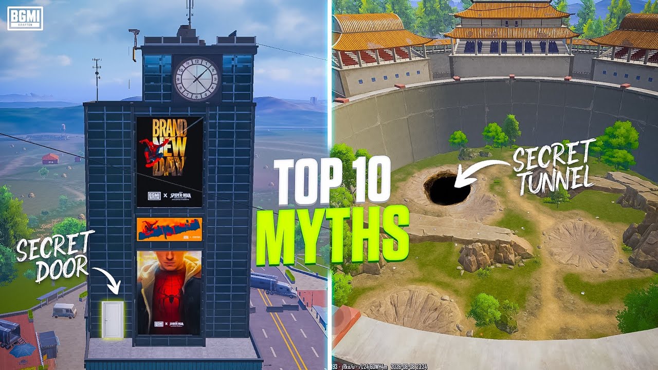 BGMI Spider-Man & Naruto Top 10 Myths Tested 😱 | Secret Tricks & Hidden Glitches
