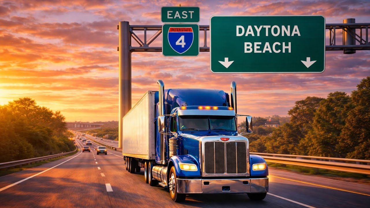 January 13, 2026“On the Road to Daytona Beach | I-4 Eastbound Truck Drive”