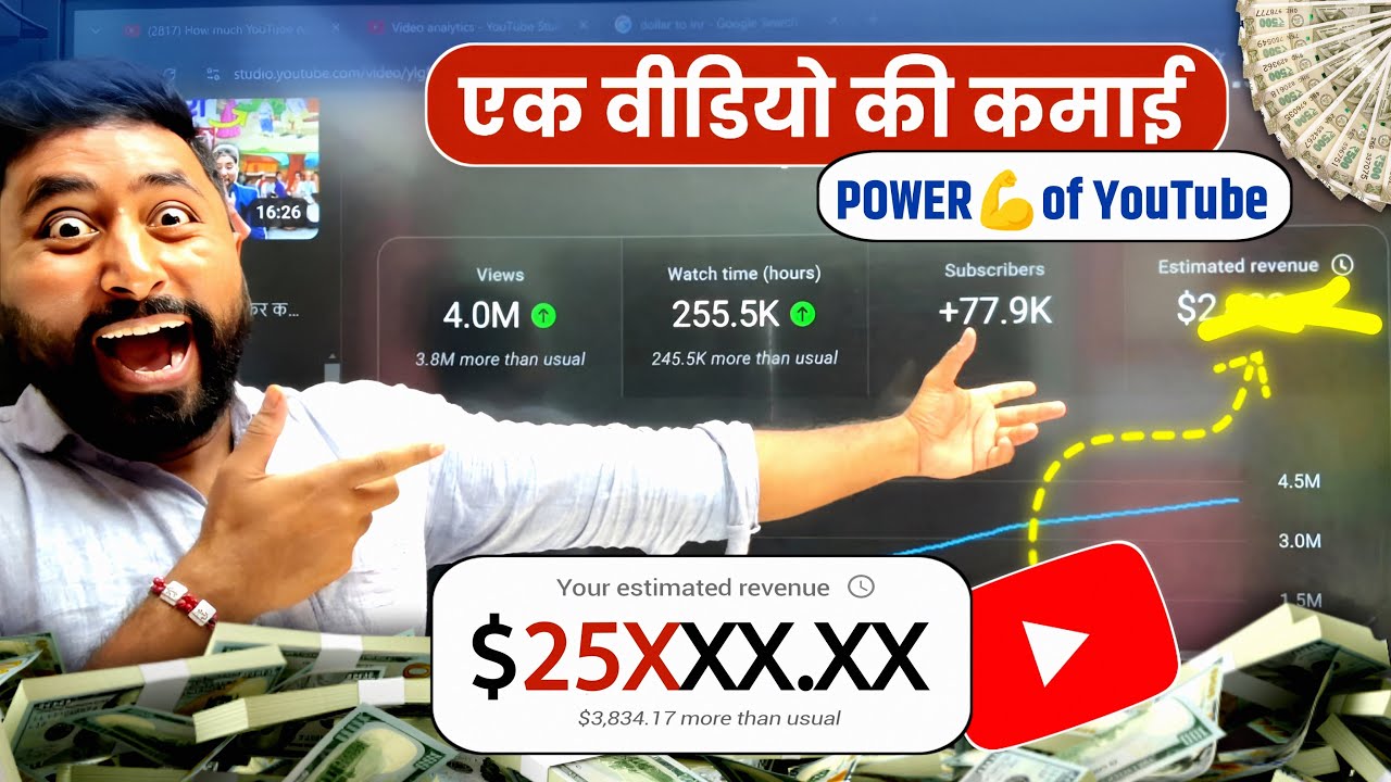 💪Power Of YouTube Earning (कभीं ना देखा होगा) | Active Rahul