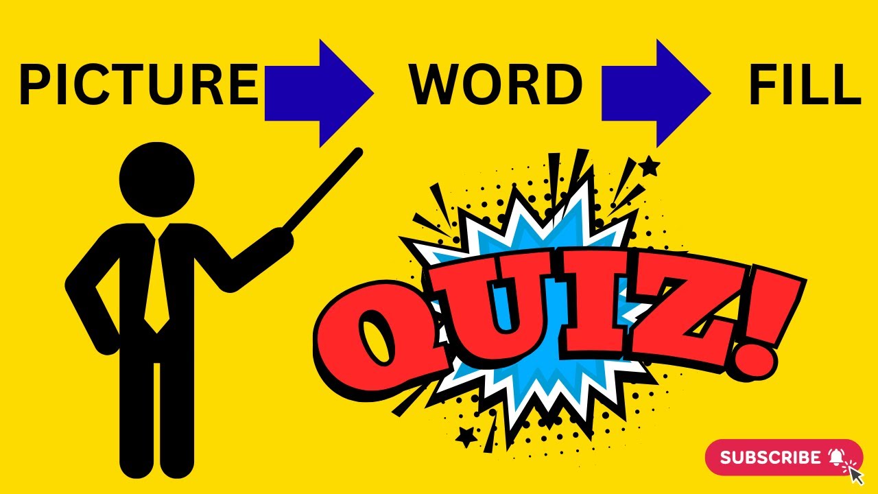 Picture Word Fill Game for Kids | Fun Learning Quiz