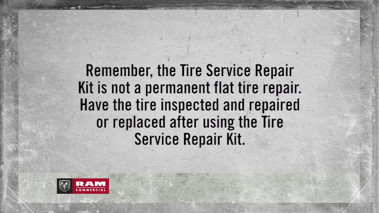 Tire Service Kit | How To | 2019 Ram ProMaster City