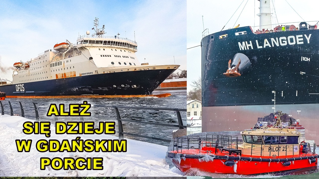 Ależ się dzieje w gdańskim porcie.Promy,holowniki i duże statki..zobacz je z bliska!