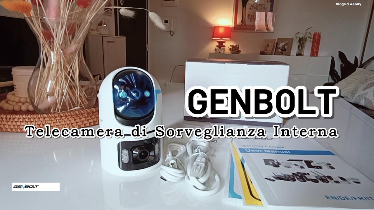 GENBOLT Telecamera di Sicurezza Wi-Fi Per Interni