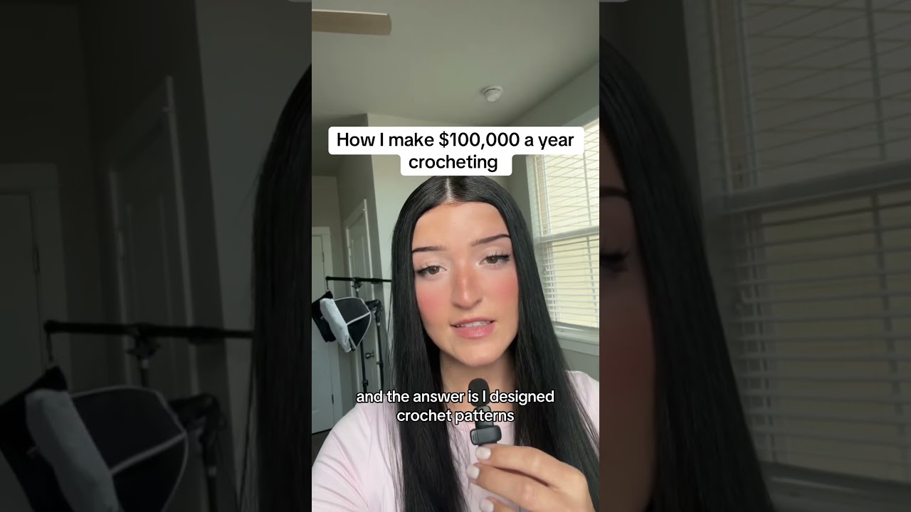 How I make $100K crocheting 🧶 #crochet #crochetbusiness #etsyseller #smallbusiness