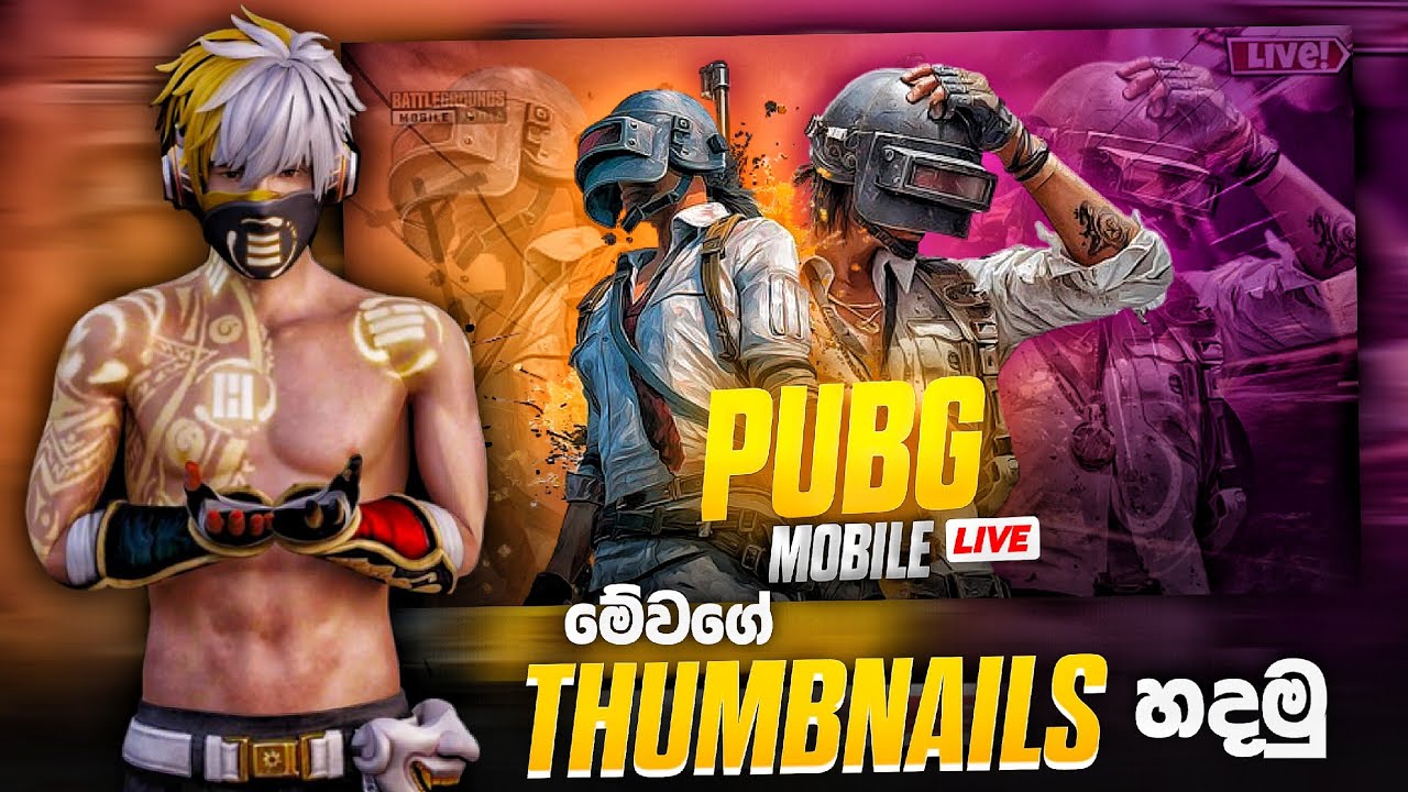 Gaming YouTube Thumbnail Design in Pixellab🔥 Mobile Editing Tutorial Sinhala