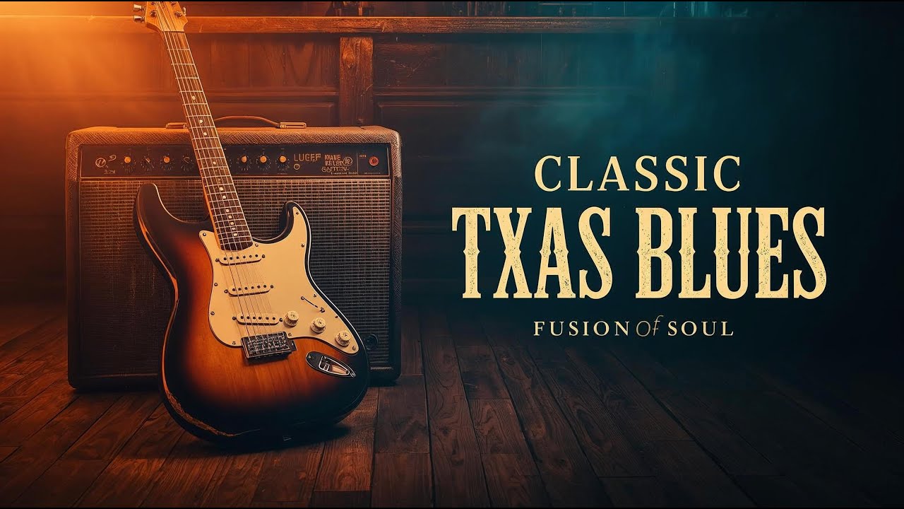 Classic Texas Blues Guitar–Beautiful Vintage Tone for Relax Focus & Night Listening | Fusion of Soul