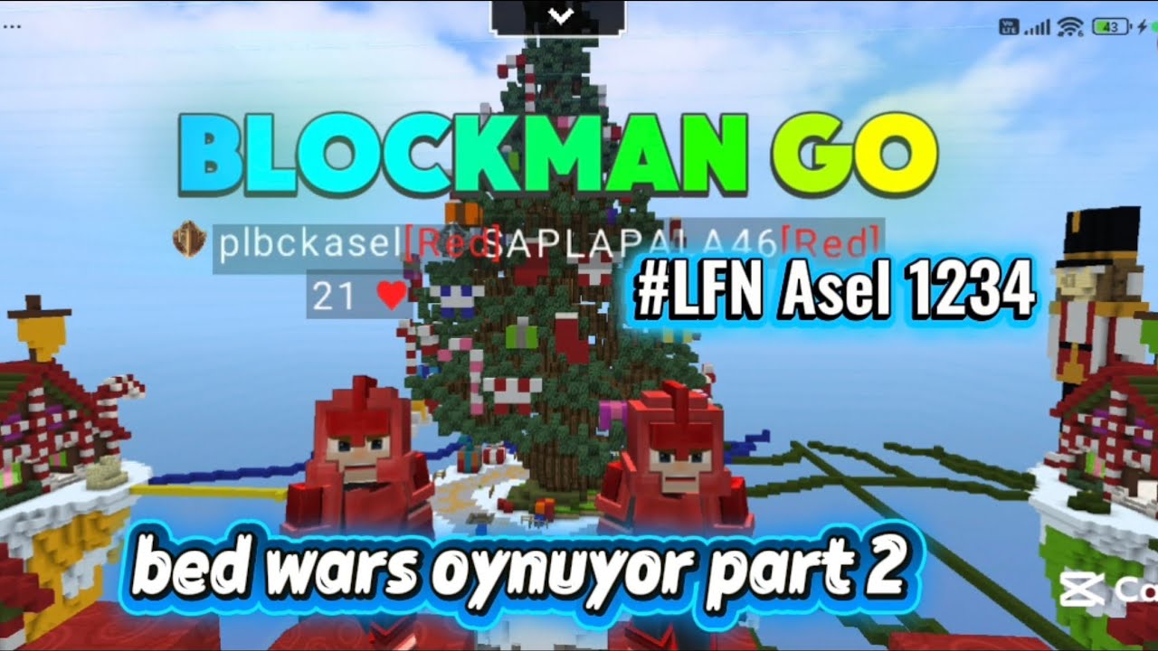 @LFNAsel1234 block Man go oynuyoruz bed wars part 2 mükemmel eğlenceli video