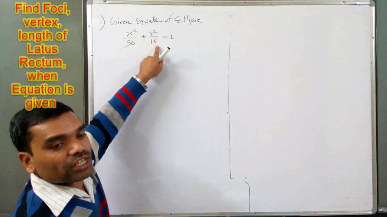 Conic Section - Problems & Questions on Ellipse in Hindi(NCERT_Lecture 2)