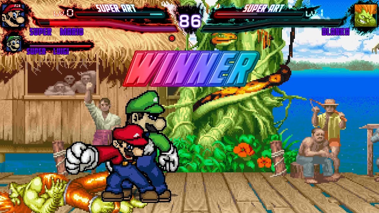 Mario and Luigi vs. Street Fighter 2
