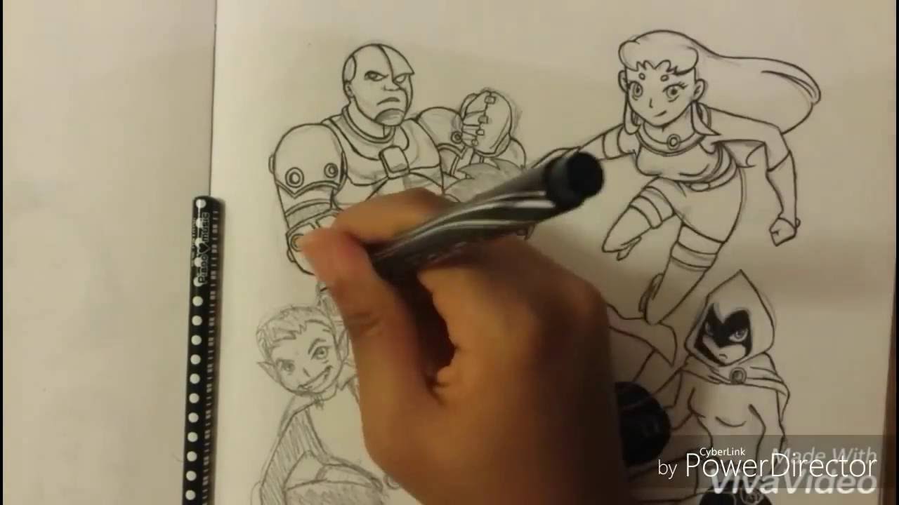 Drawing Teen Titans Characters