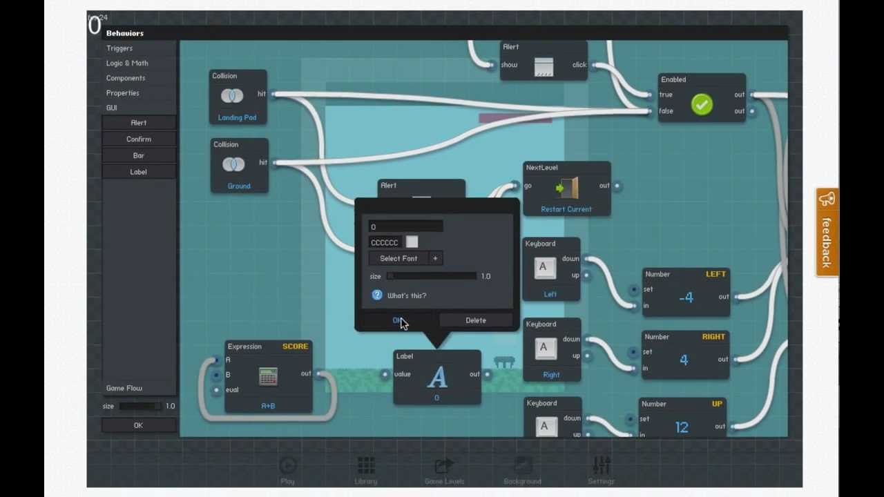 Make a game using Flowlab.io