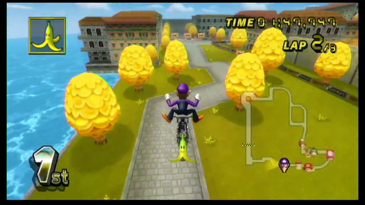 Mario Kart Wii Part 6: Banana Cup With Waluigi