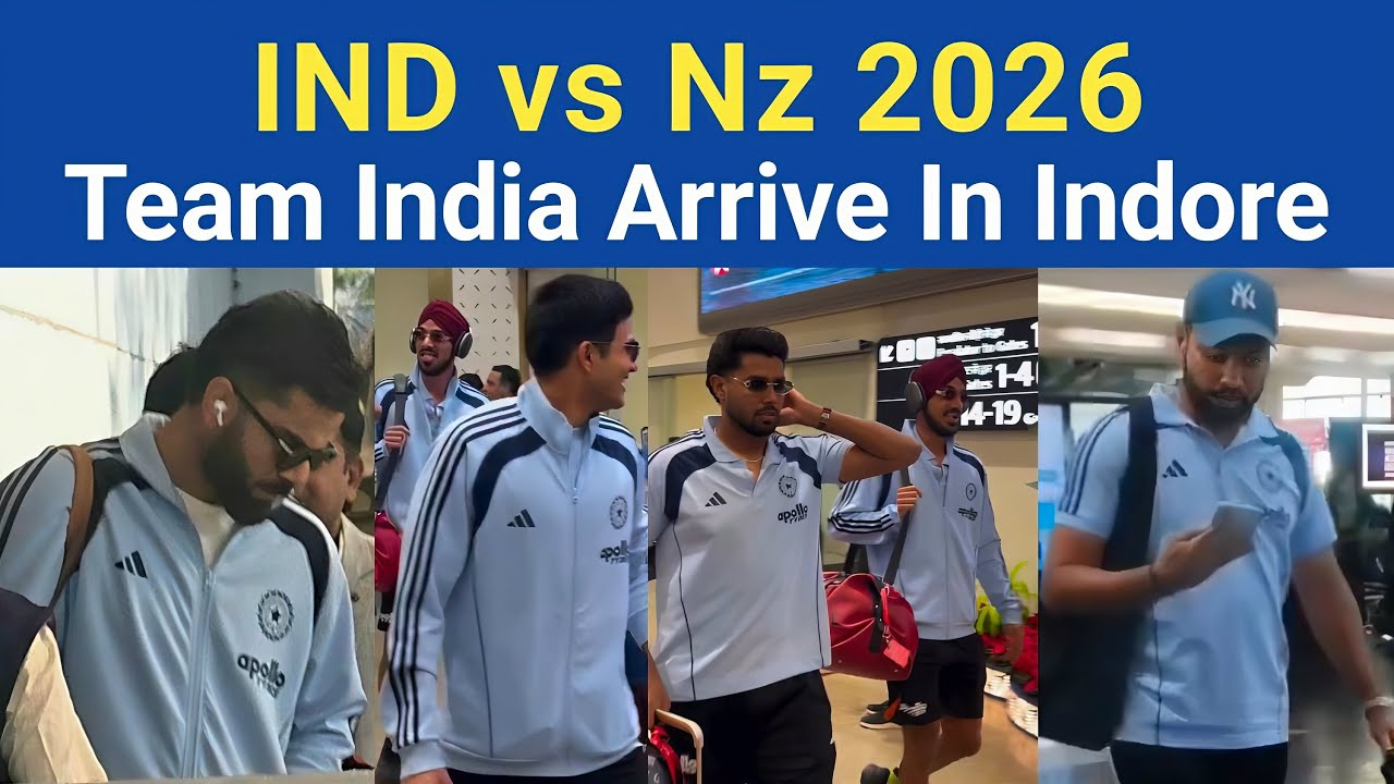 Virat Kohli & Team India Arrive In Indore Airport | Shubman Gill, Rohit Sharma Arrived In Indore