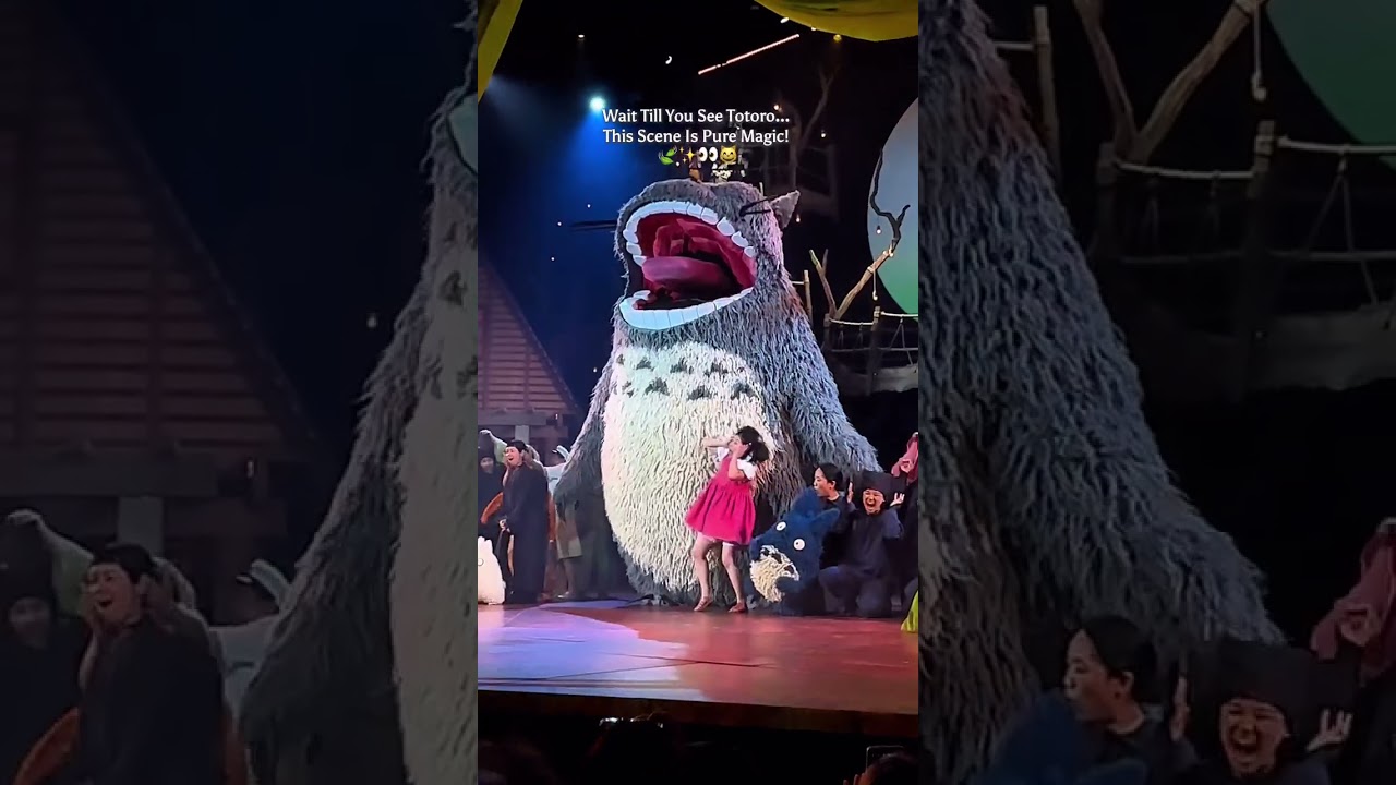 Do you want to see TOTORO on real life??? 😲  #performence #theater #totoro #ghibli