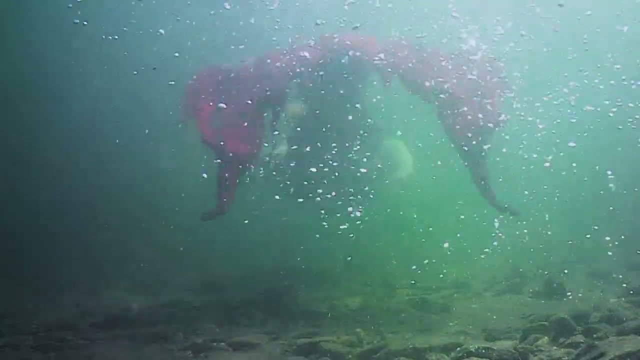 Relaxing Piano Music with the Shuswap Siren Swimming Underwater