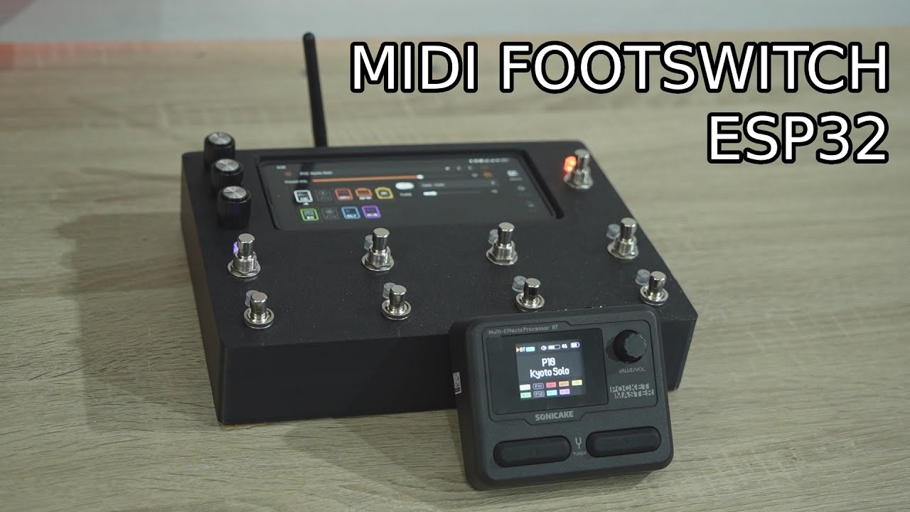 NARD SPM - Midi Footswitch Controller untuk Sonicake Pocket Master memakai ESP32