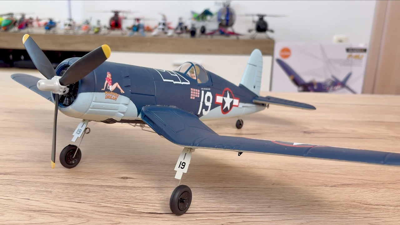 F4U Corsair | 500mm RC Warbird Plane | Unboxing & Maiden Flight | 2s/3s LiPo Volantex