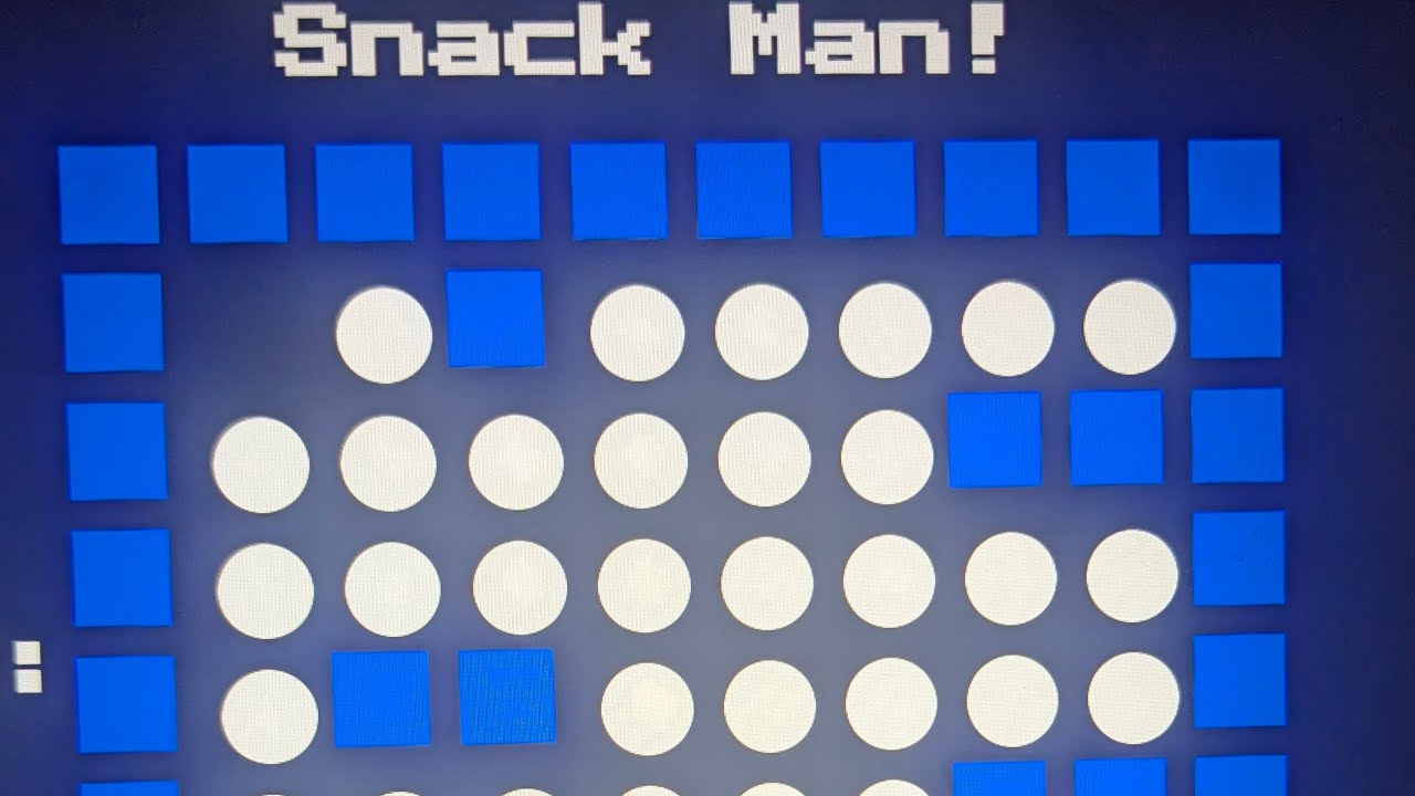 video demo of snack man game