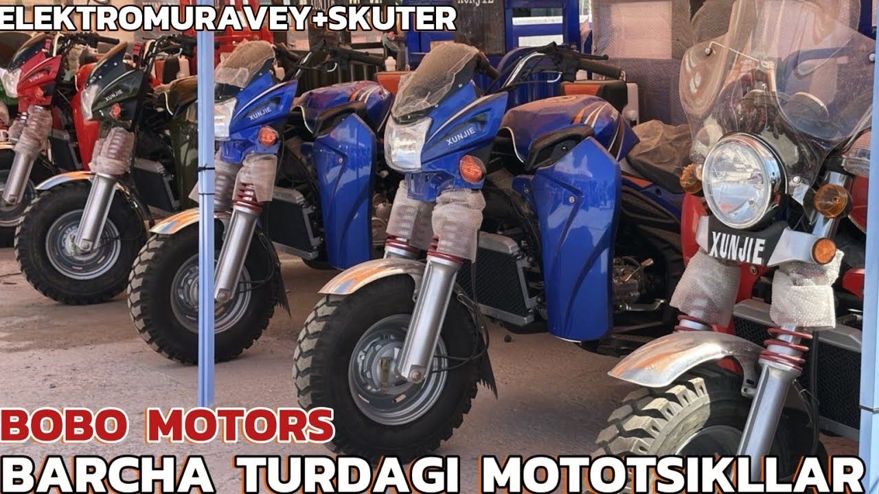 BOBO MOTORS 🔥 ELEKTROMURAVEY+SKUTER  SPORT MOTOTSIKL XUNJIE MURAVEY NARXLARI 