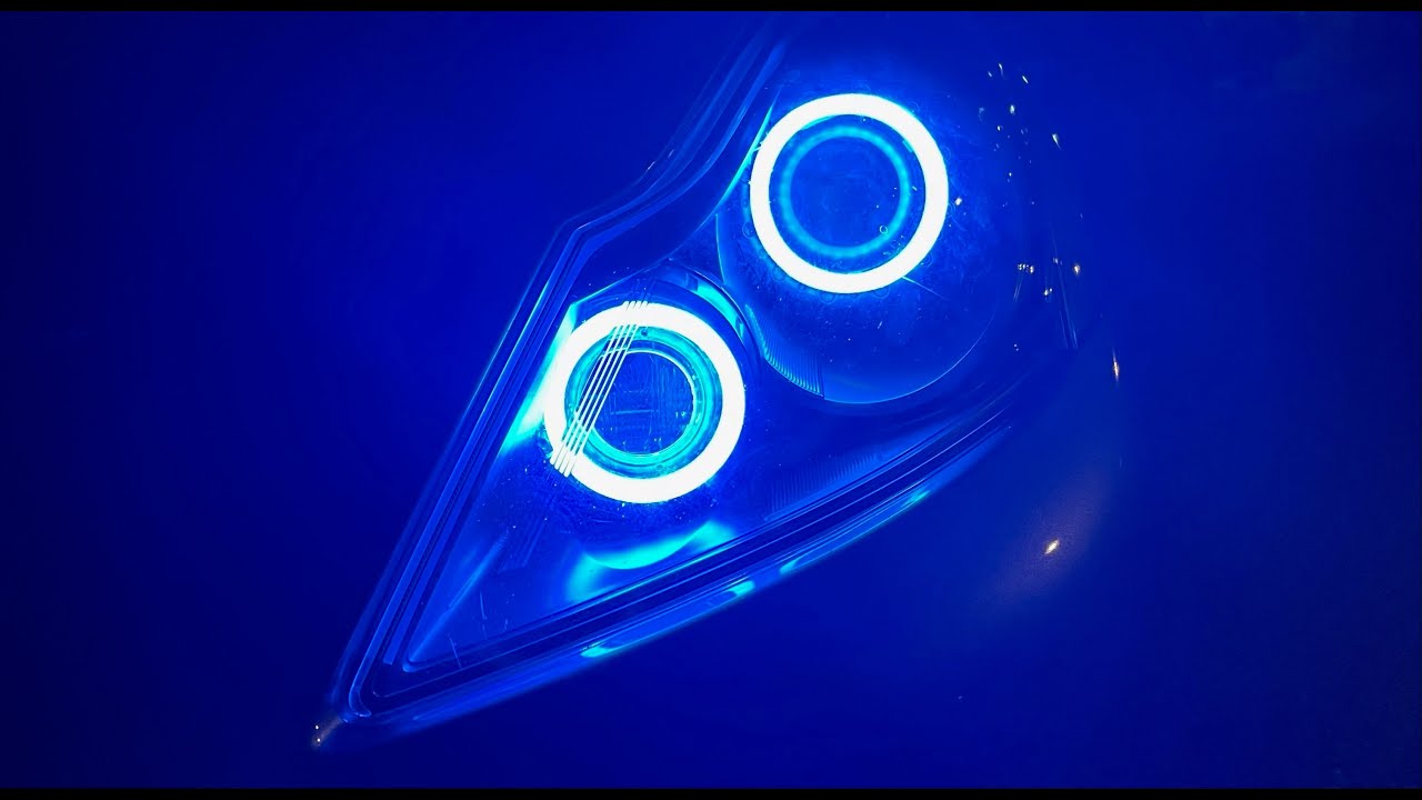 Custom G37 RGB headlights and Foglights