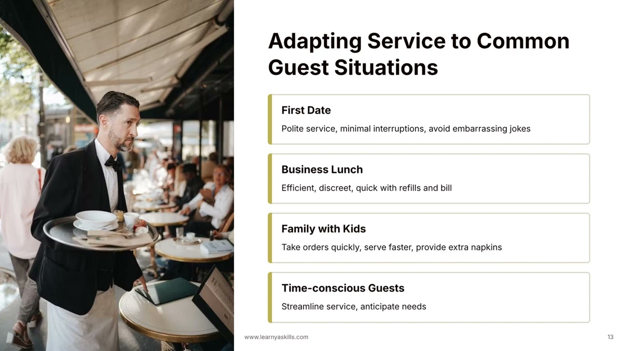 Restaurant Service Skills Training for Waiters in South Africa | Lesson 1: Essential Service Skills