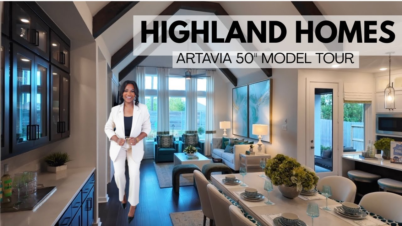 Inside the 50' Highland Homes Model in Artavia | Conroe, TX New Home Tour