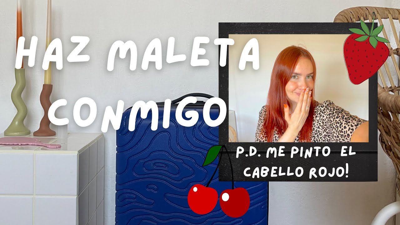 haul/vlog haciendo mi maleta + me pinto el pelo rojo 👹