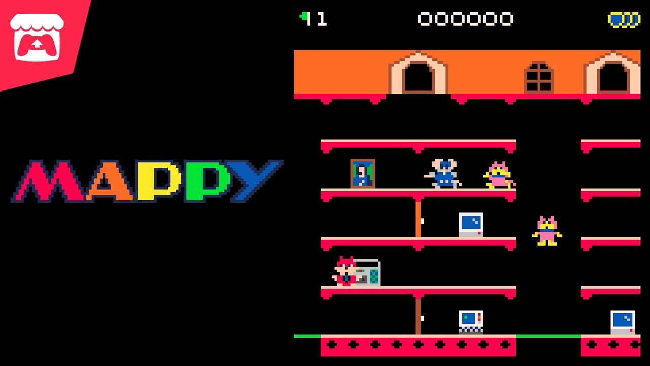 Mappy - Collect all the items from each mansion in this Pico-8  remake of the 1983 arcade game!
