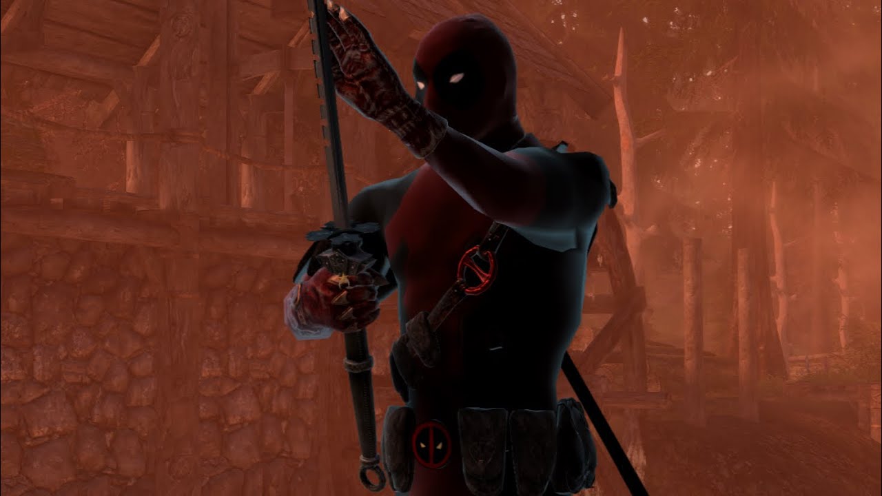 Deadpool || Skyrim armor/weapon mod (Xbox one)